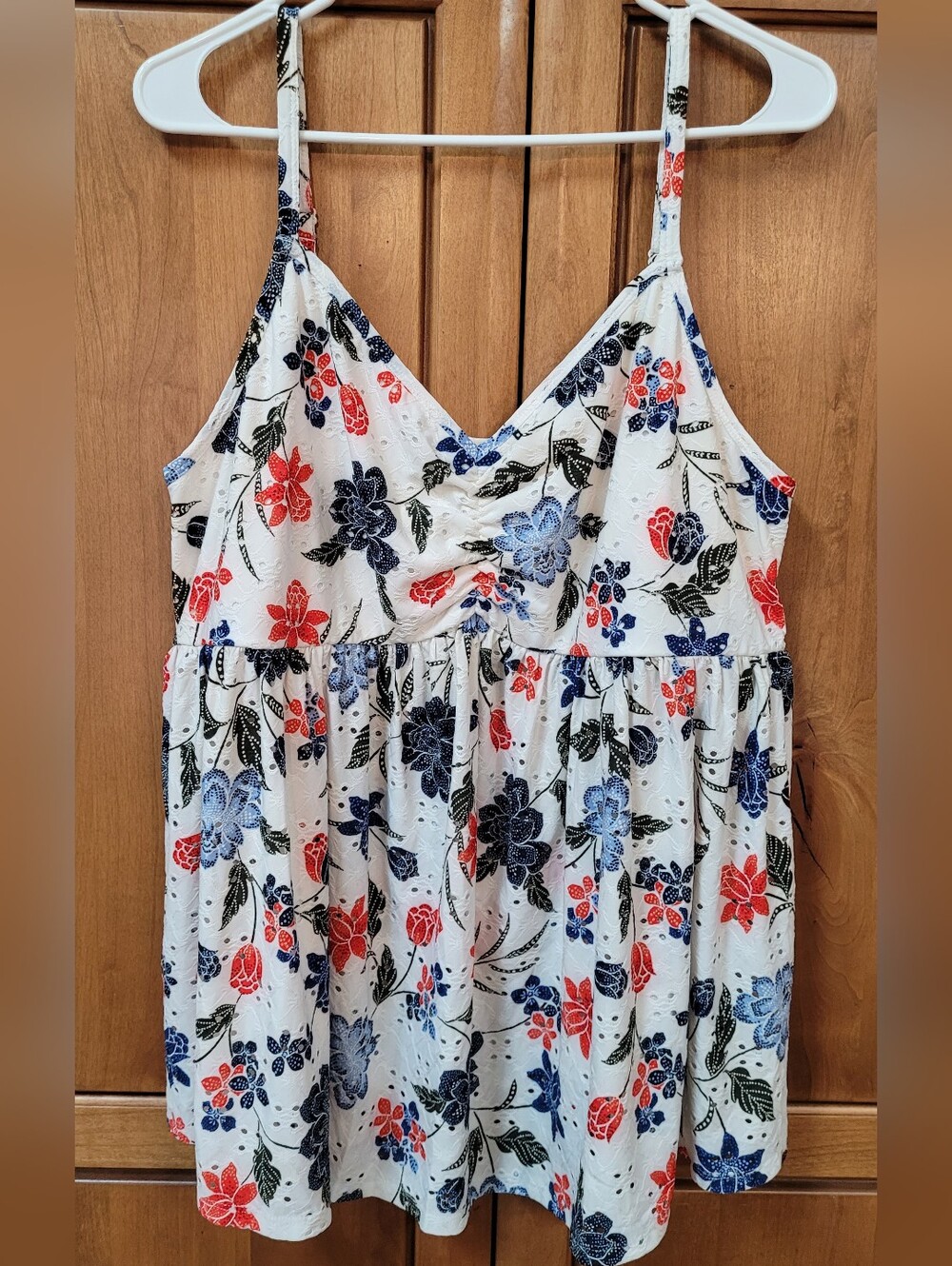 NWT | Torrid Floral Eyelet BabyDoll Cami Tank Top